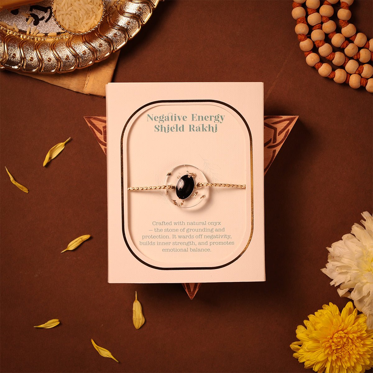 Oye Happy Strength Gemstone Rakhi | Raksha Bandhan Gift for Brother / Sister - OHSGR