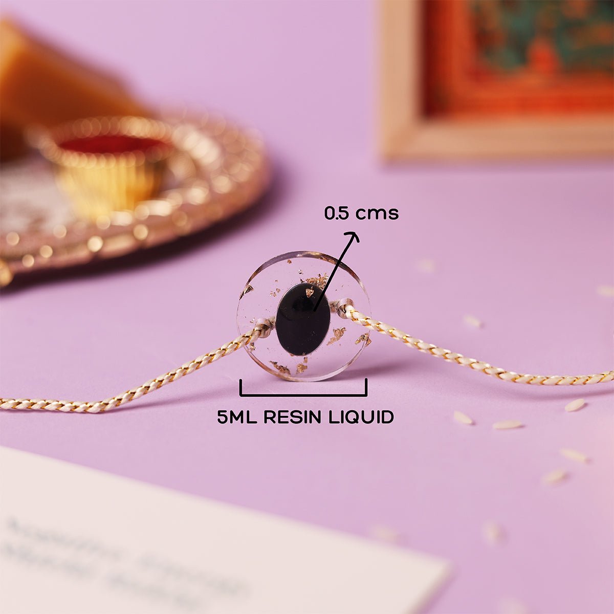 Oye Happy Strength Gemstone Rakhi | Raksha Bandhan Gift for Brother / Sister - OHSGR