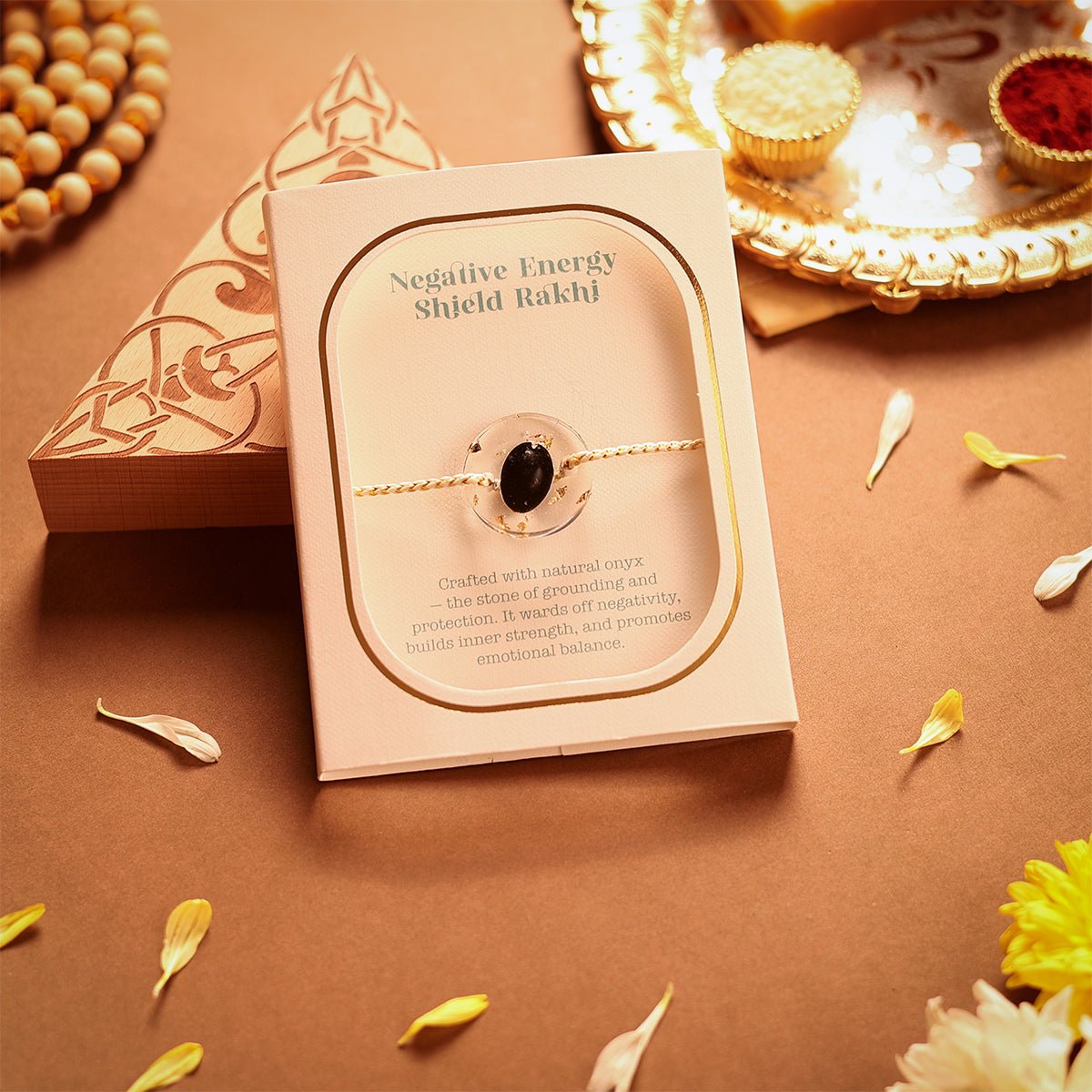 Oye Happy Strength Gemstone Rakhi | Raksha Bandhan Gift for Brother / Sister - OHSGR