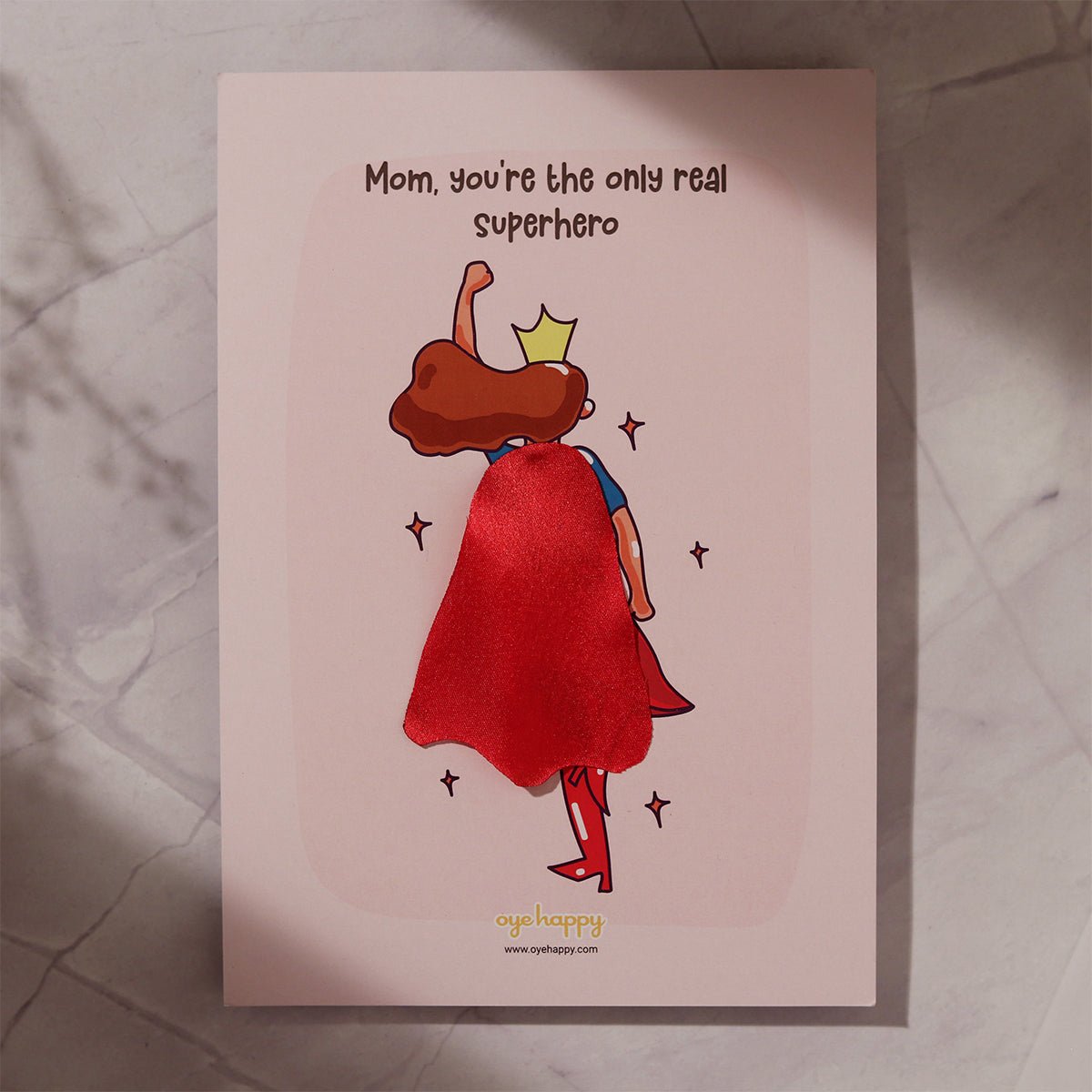 Oye Happy Supermom Cape Greeting Card – Mother's Day Edition - OHSMCC