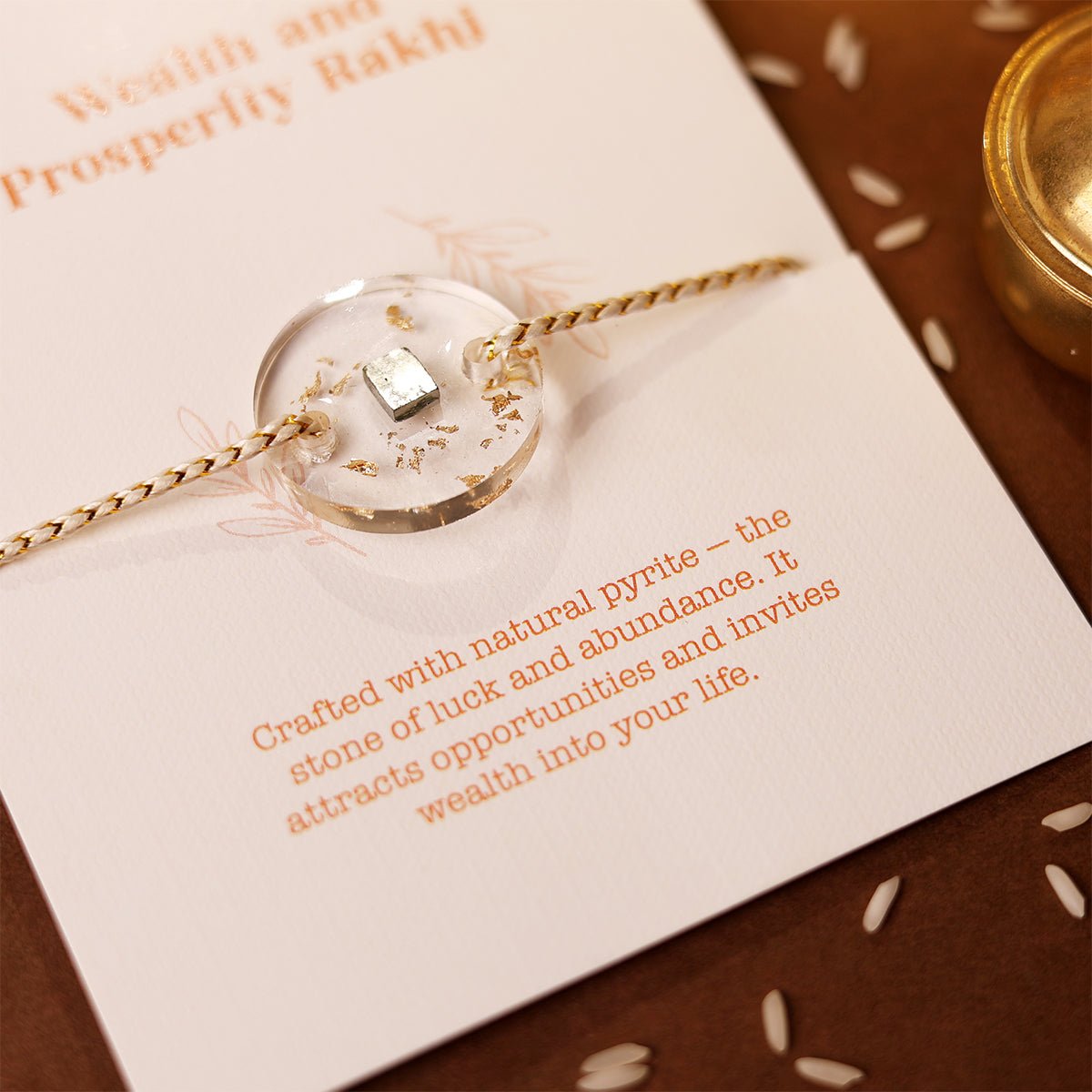 Oye Happy Wealth Gemstone Rakhi – Prosperity Rakhi for Brother | Rakhi Gift for Bhai - OHWGR