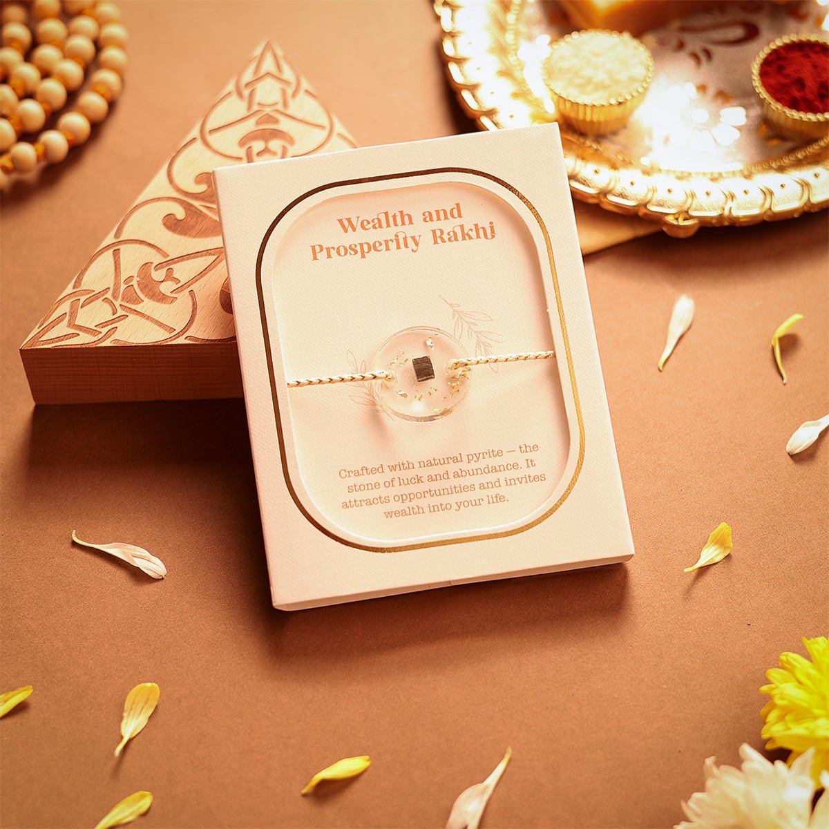 Oye Happy Wealth Gemstone Rakhi – Prosperity Rakhi for Brother | Rakhi Gift for Bhai - OHWGR