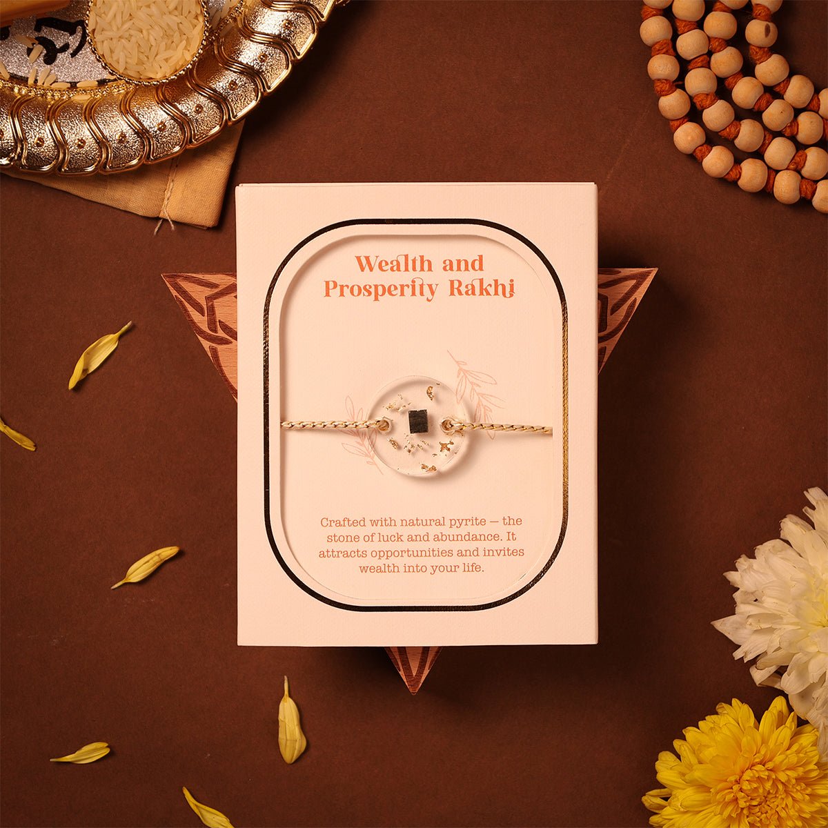Oye Happy Wealth Gemstone Rakhi – Prosperity Rakhi for Brother | Rakhi Gift for Bhai - OHWGR
