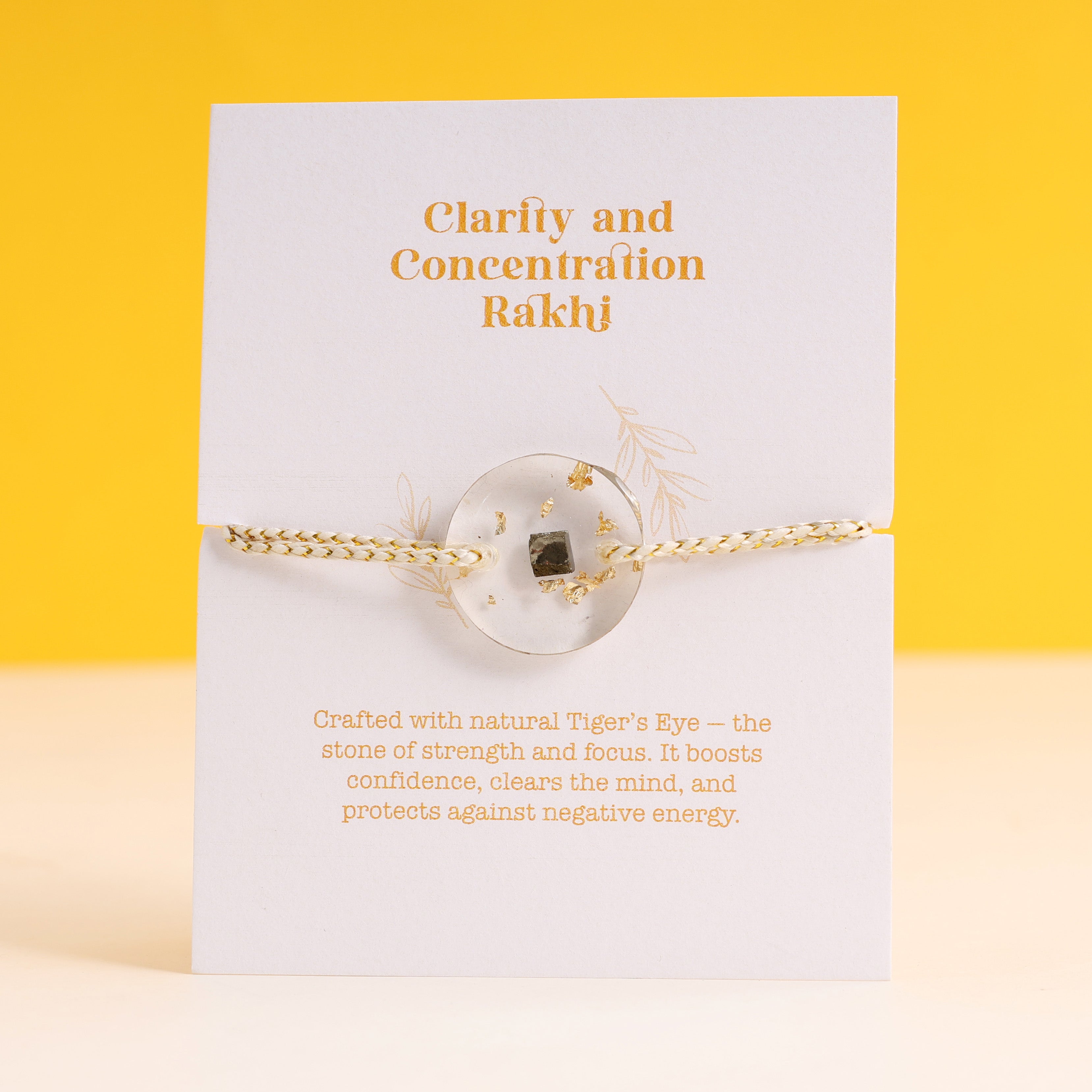 Oye Happy Wealth & Prosperity Rakhi Combo – Gemstone Rakhi with Spiritual Frame | RakhiGift for Brother & Bhaiya