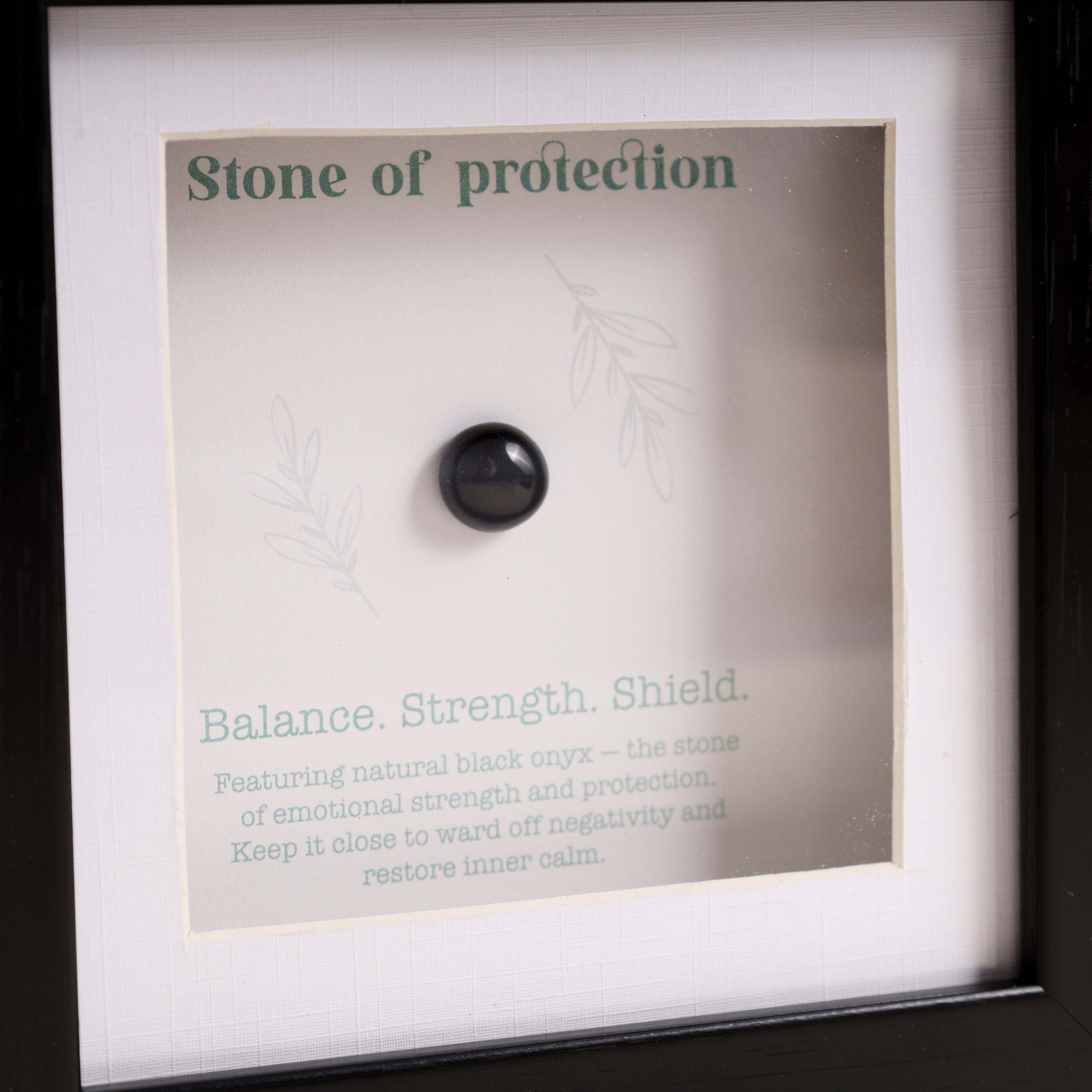 Oye Happy Wealth & Prosperity Stone Frame – Spiritual Gift with Gemstones | Rakhi Gift for Brother, Bhai & Bhaiya - OHWPF
