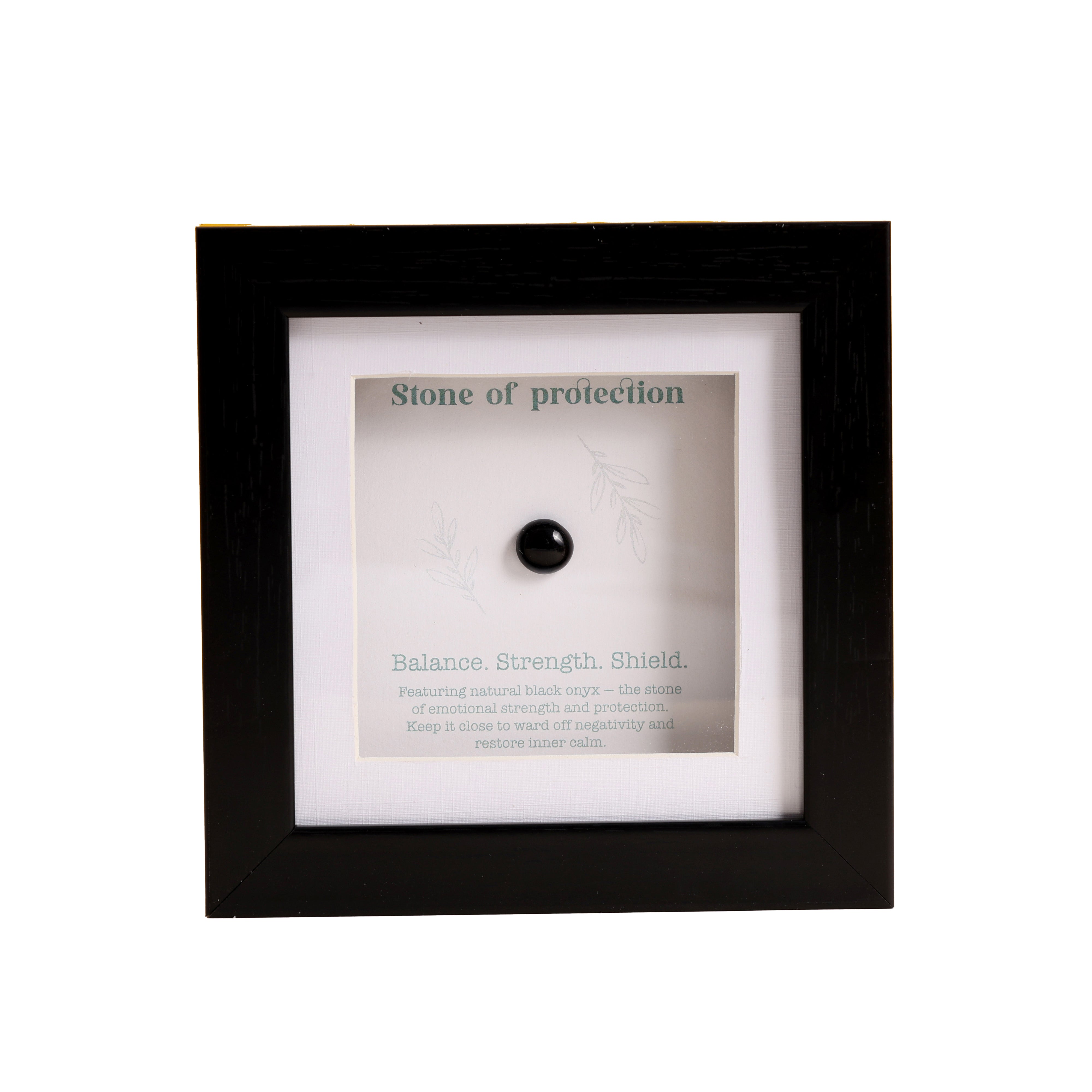 Oye Happy Wealth & Prosperity Stone Frame – Spiritual Gift with Gemstones | Rakhi Gift for Brother, Bhai & Bhaiya - OHWPF