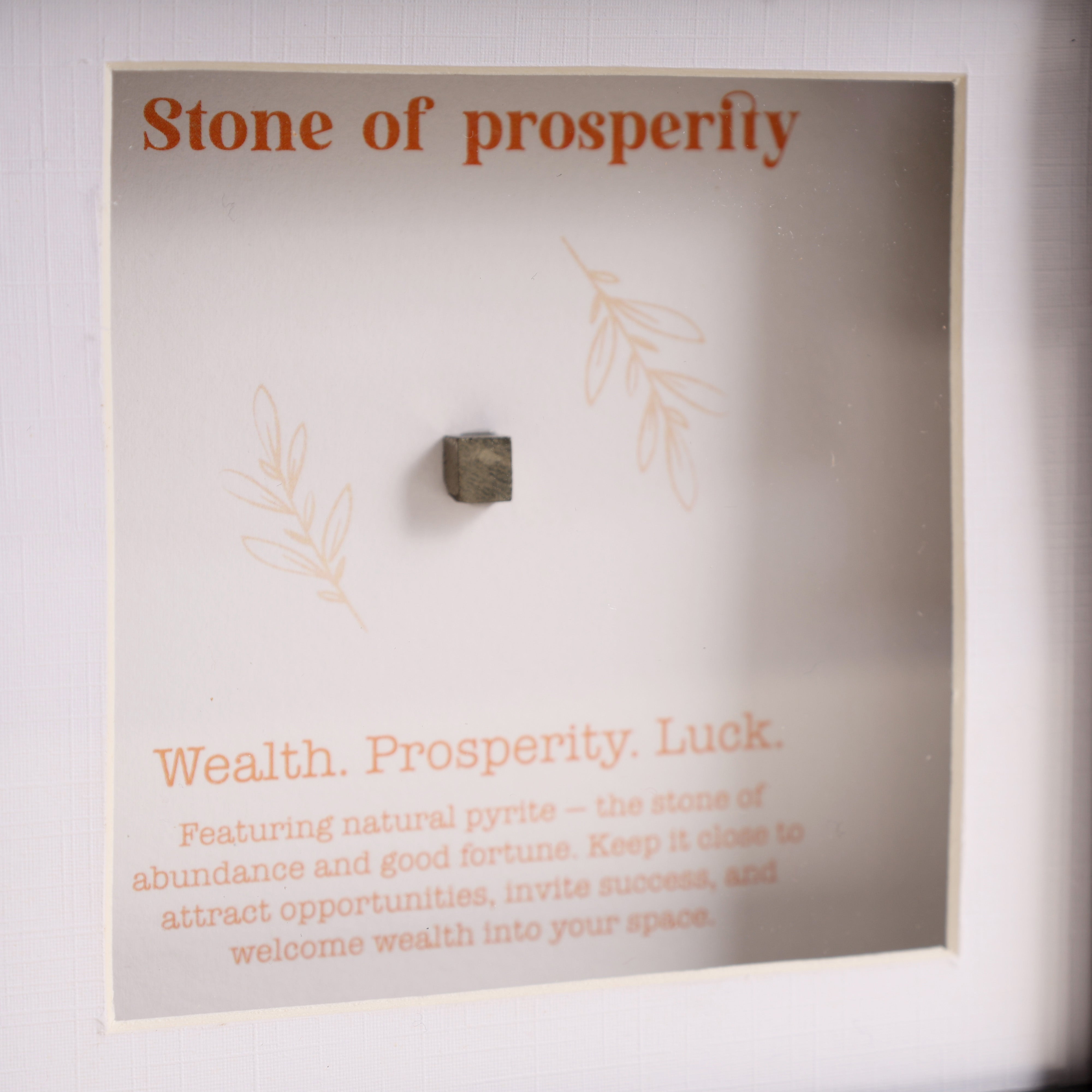 Oye Happy Wealth & Prosperity Stone Frame – Spiritual Gift with Gemstones | Rakhi Gift for Brother, Bhai & Bhaiya - OHWPF