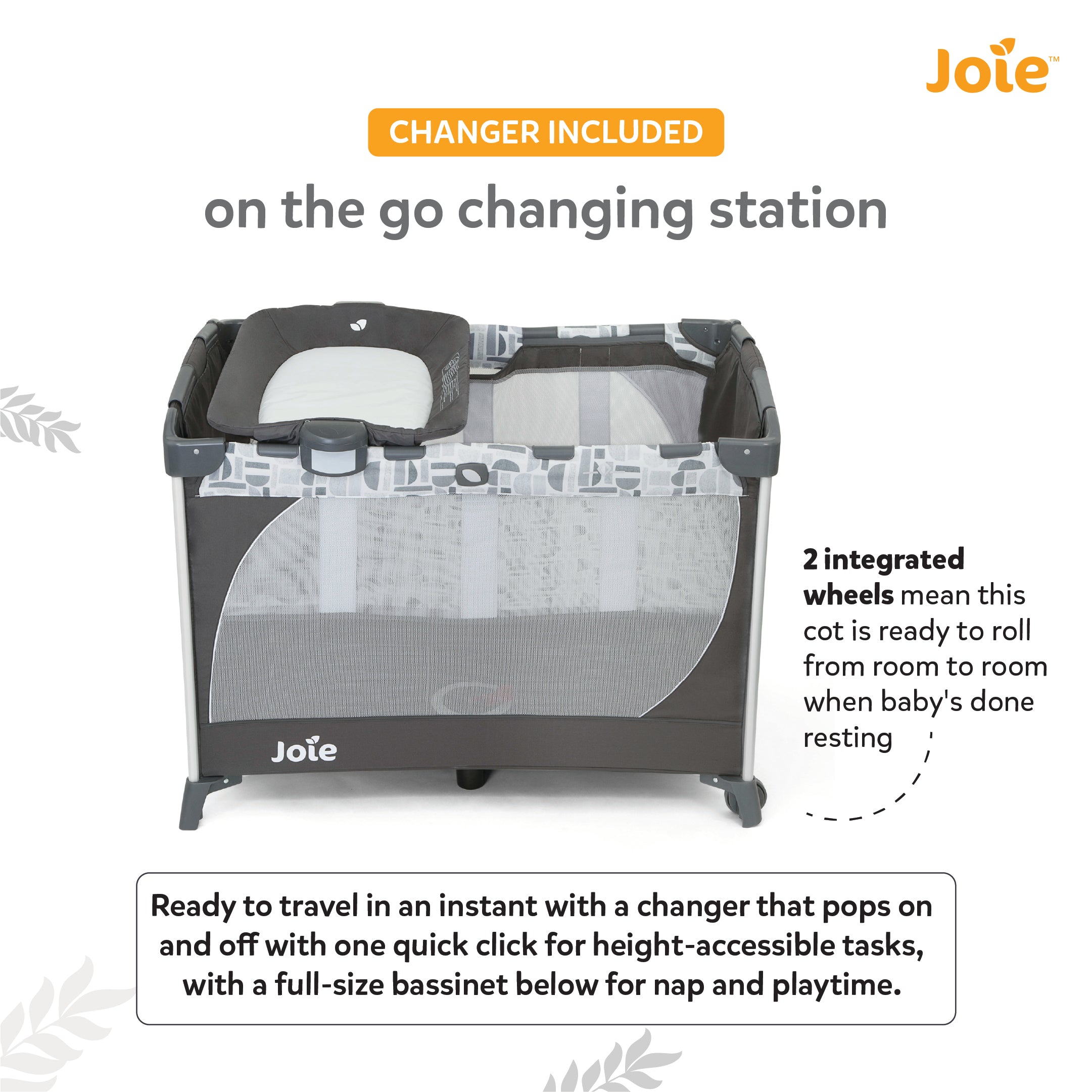 Joie Playard Commuter Change  Logan Birth+ to 15 kg