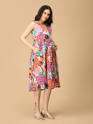 Paintbox Dream Maternity and Nursing Dress - DRS - SK - PNTBX - S