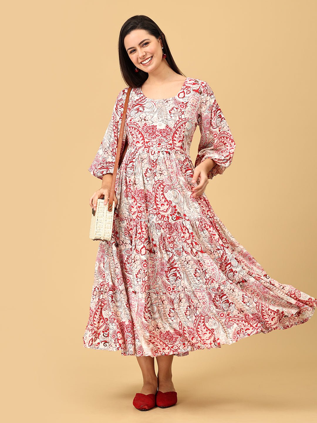 Paisley Parade Maternity and Nursing Dress - DRS - SK - PSLPR - S