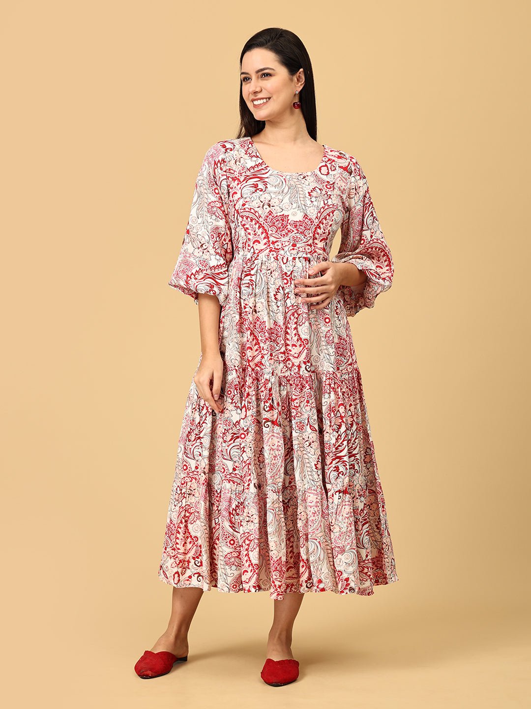 Paisley Parade Maternity and Nursing Dress - DRS - SK - PSLPR - S
