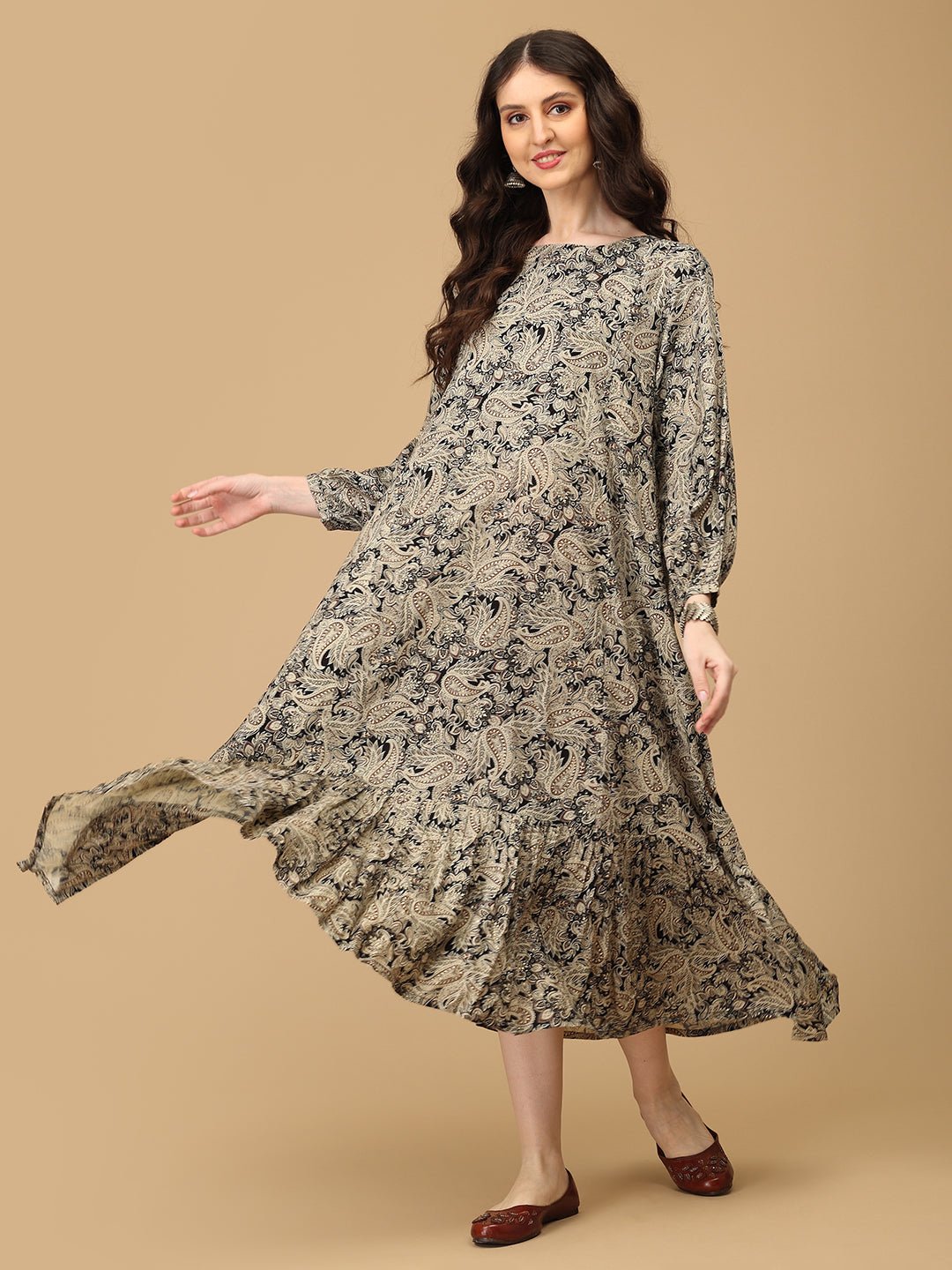 Paisley Passionista Maternity and Nursing Dress - DRS - SK - PSLPN - S