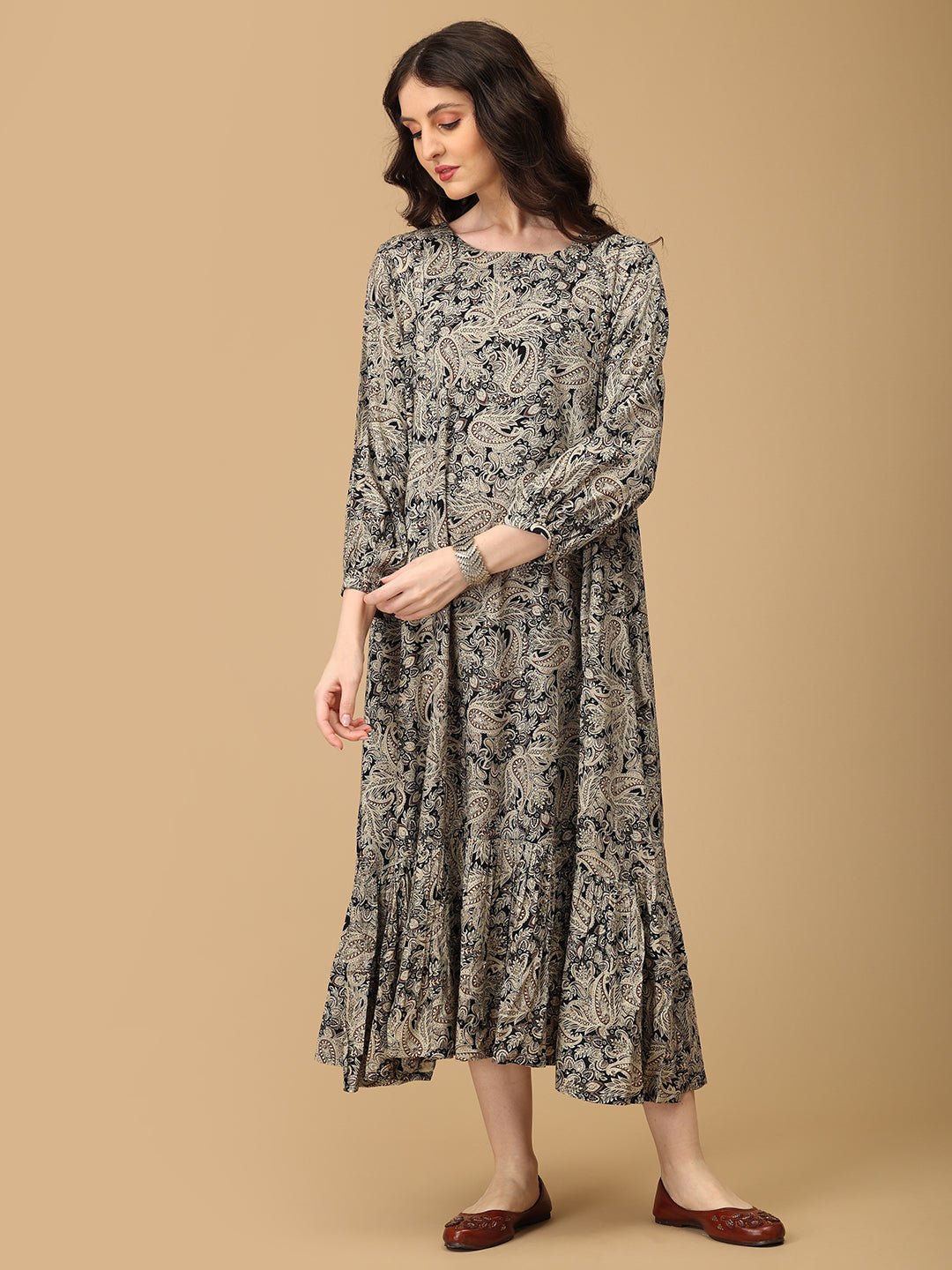 Paisley Passionista Maternity and Nursing Dress - DRS - SK - PSLPN - S