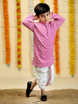 Amethyst Purple Boys Dhoti Kurta Set