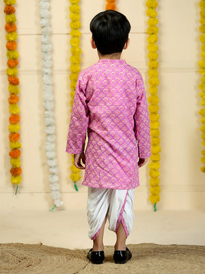 Amethyst Purple Boys Dhoti Kurta Set