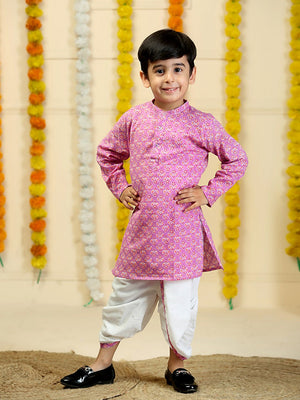 Amethyst Purple Boys Dhoti Kurta Set