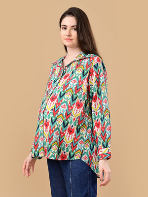 Palette Set Maternity and Nursing Oversized Shirt - S Maternity and Nursing Tops