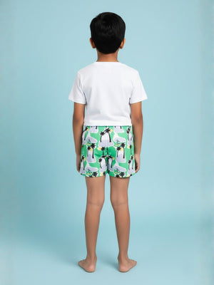 Palm Paradise Boys Swim Shorts - 6 - 12 Months Kids Swimwear