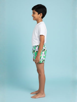 Palm Paradise Boys Swim Shorts - 6 - 12 Months Kids Swimwear