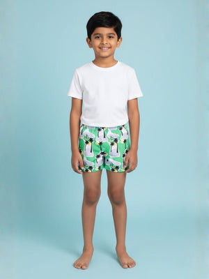 Palm Paradise Boys Swim Shorts - 6 - 12 Months Kids Swimwear