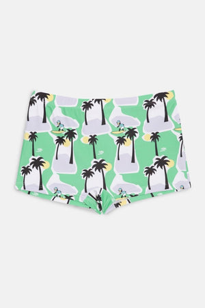 Palm Paradise Boys Swim Shorts - KSW-SG-PALP-6-12