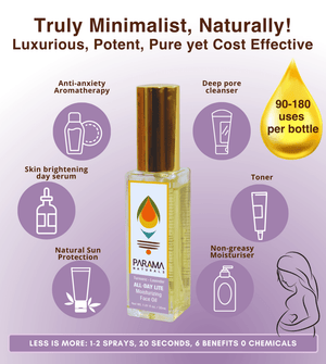 Parama Naturals Lavender-Turmeric All Day Lite Moisturizing Face Oil - 410140