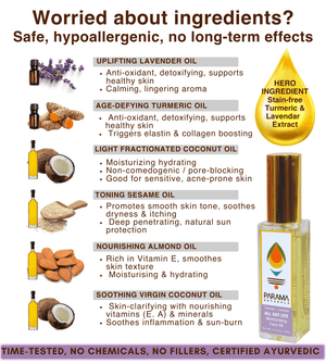 Parama Naturals Lavender-Turmeric All Day Lite Moisturizing Face Oil - 410140