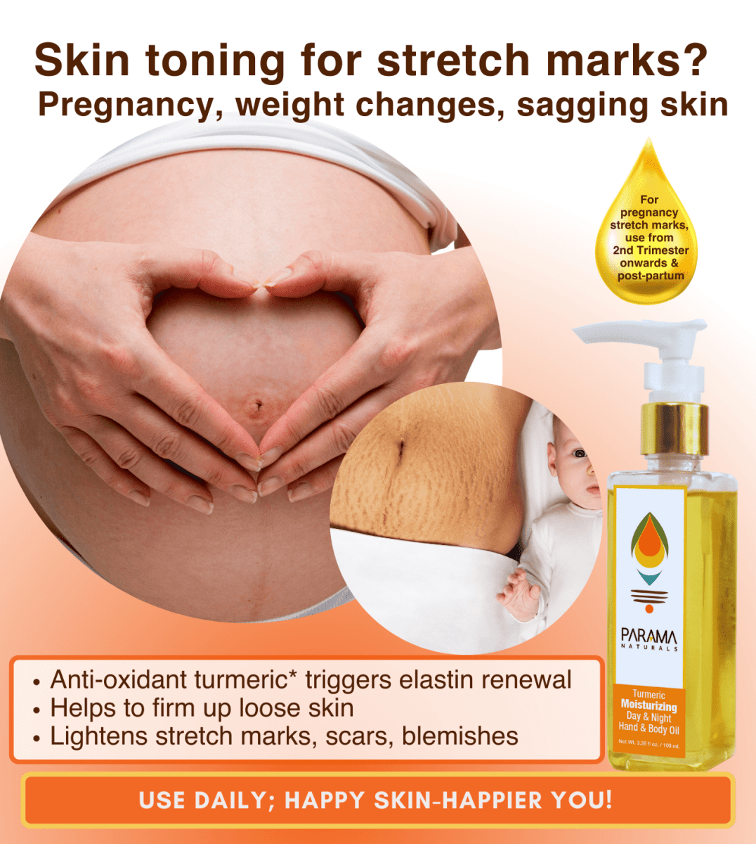 Parama Naturals Moisturizing Face & Body Oil - 41036