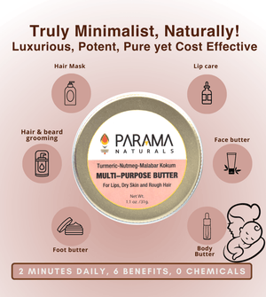 Parama Naturals Multipurpose Butter (Lip-Face-Body-Hair)- 31g - 42225