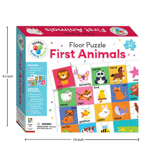 Parragon Building Blocks Floor Puzzle First Animals | The Mom Store - Puzzles