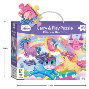 Parragon Carry & Play Rainbow Unicorns | The Mom Store - Puzzles