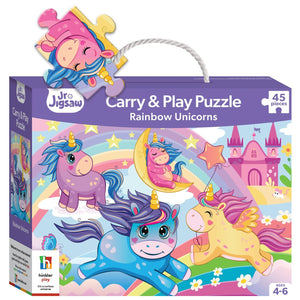 Parragon Carry & Play Rainbow Unicorns | The Mom Store - Puzzles
