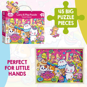 Parragon Carry & Play Sweet Kawaii | The Mom Store - Puzzles