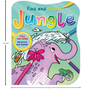 Parragon Find and Colour Jungle | The Mom Store - Activity Book