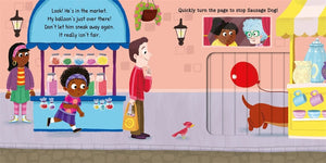 Parragon Follow That Sausage Dog Pull-the-Tabs | The Mom Store - Early Learning