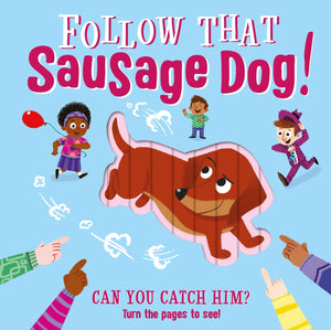 Parragon Follow That Sausage Dog Pull-the-Tabs | The Mom Store - Early Learning