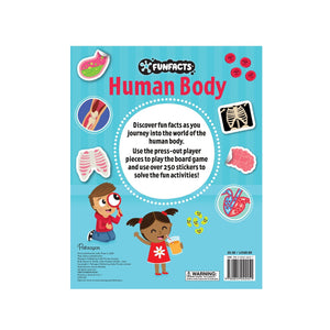 Parragon FunFacts Human Body Stickers | The Mom Store - Activity Book
