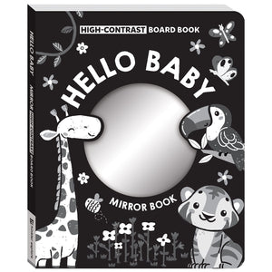Parragon High Contrast Hello Baby Mirror Book | The Mom Store - Early Learning Book