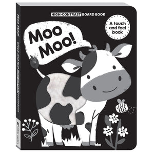 Parragon High Contrast Moo Moo Board Book | The Mom Store - Early Learning Book