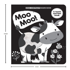 Parragon High Contrast Moo Moo Board Book | The Mom Store - Early Learning Book