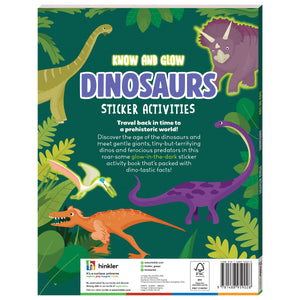 Parragon Know & Glow Dinosaurs Sticker Book - Activity Book