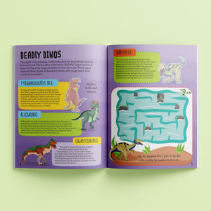 Parragon Know & Glow Dinosaurs Sticker Book - Activity Book