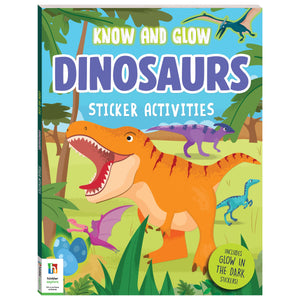 Parragon Know & Glow Dinosaurs Sticker Book - Activity Book