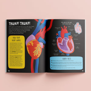 Parragon Know & Glow Human Body Activities | The Mom Store - Activity Book