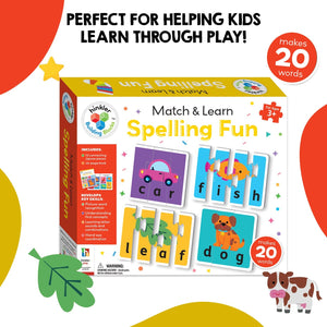 Parragon Match & Learn Spelling Fun | The Mom Store - Puzzles