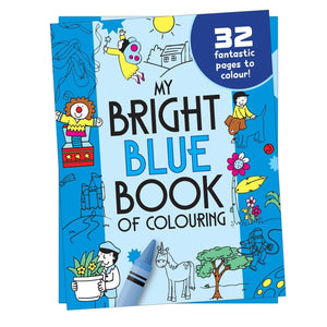 Parragon My Bright Blue Book of Colouring |For Kids 3–6 Years | 32 Large and Simple Pictures to Colour - Coloring Book