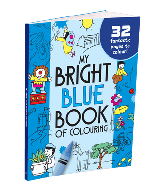 Parragon My Bright Blue Book of Colouring |For Kids 3–6 Years | 32 Large and Simple Pictures to Colour - Coloring Book