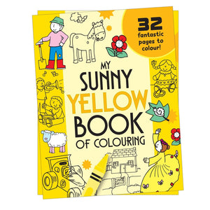 Parragon My Sunny Yellow Book of Colouring |For Kids 3–6 Years | 32 Large and Simple Pictures to Colour - Coloring Book