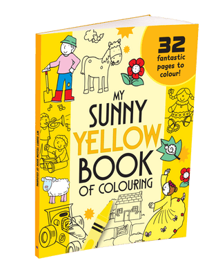 Parragon My Sunny Yellow Book of Colouring |For Kids 3–6 Years | 32 Large and Simple Pictures to Colour - Coloring Book