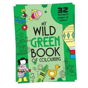 Parragon My Wild Green Book of Colouring |For Kids 3–6 Years | 32 Large and Simple Pictures to Colour - Coloring Book